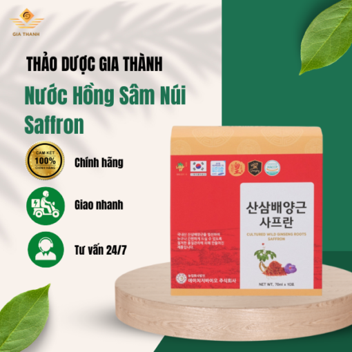Nước Hồng Sâm Núi Saffron – Giải pháp chăm sóc sức khỏe từ thiên nhiên