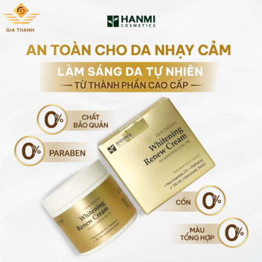 Whitening Renew Cream Hanmi – Kem Dưỡng Trắng & Phục Hồi Da Chuyên Sâu - Hình ảnh 4