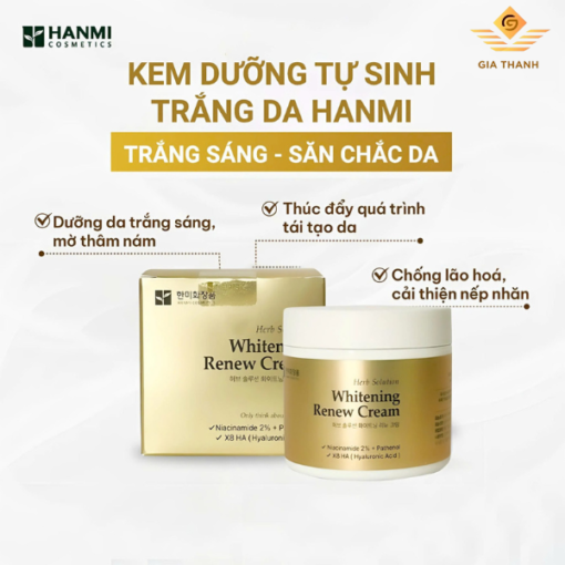 Whitening Renew Cream Hanmi – Kem Dưỡng Trắng & Phục Hồi Da Chuyên Sâu - Hình ảnh 5